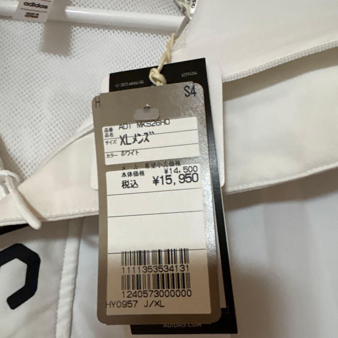 ADIDAS GOLF アノラックナイロンジャケット XL ホワイト　未使用