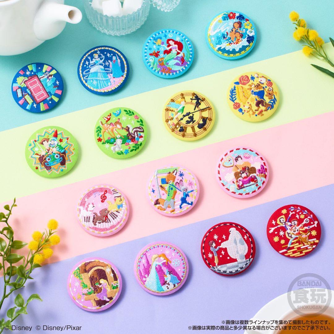 Disney Characters【シュガー・ラッシュ】刺繍缶バッジ★ビスケット