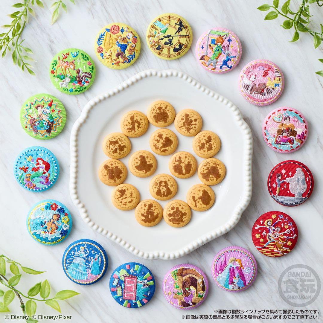 Disney Characters【シュガー・ラッシュ】刺繍缶バッジ★ビスケット