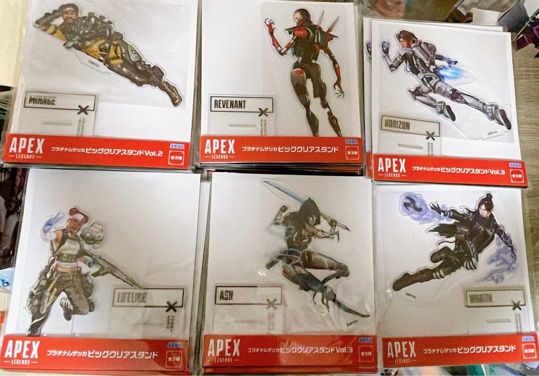 Apex Legends プラチナムザッカビッグクリアスタンド6種　42枚セット