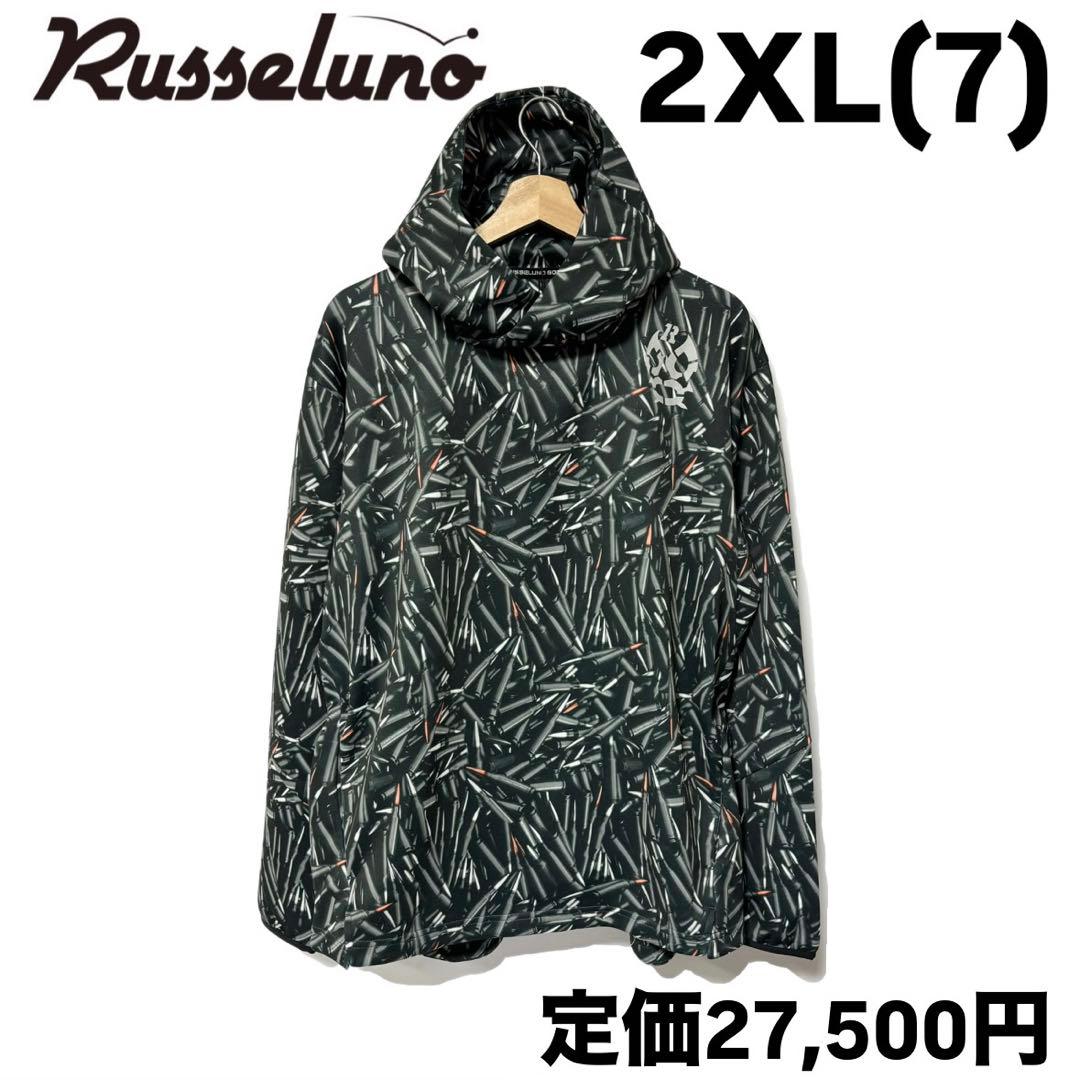 新品 ラッセルノ ゴルフ パターン ライト フーディー バレット 2XL 7