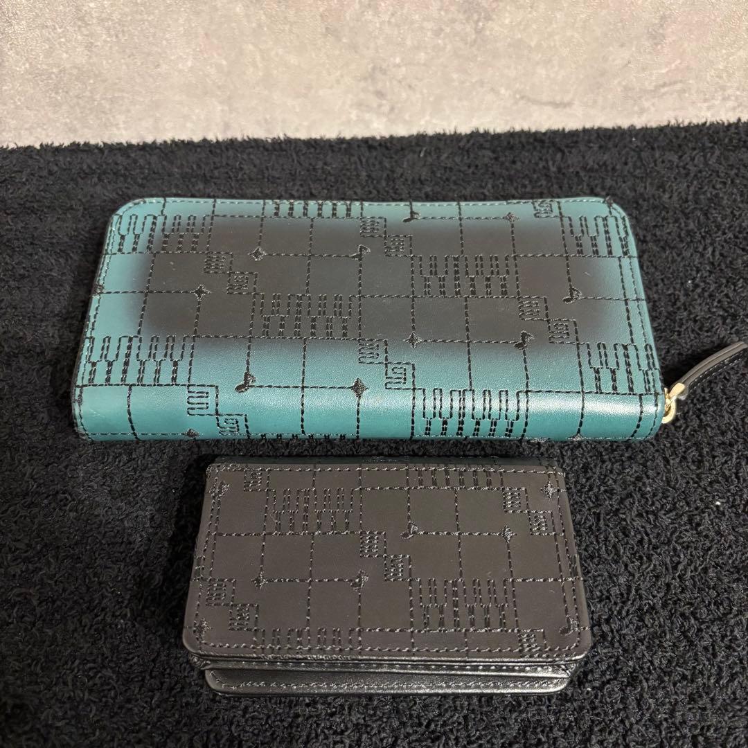 未使用品 初音ミク 本革ウォレット＆名刺入れセット 特製ギフトボックス