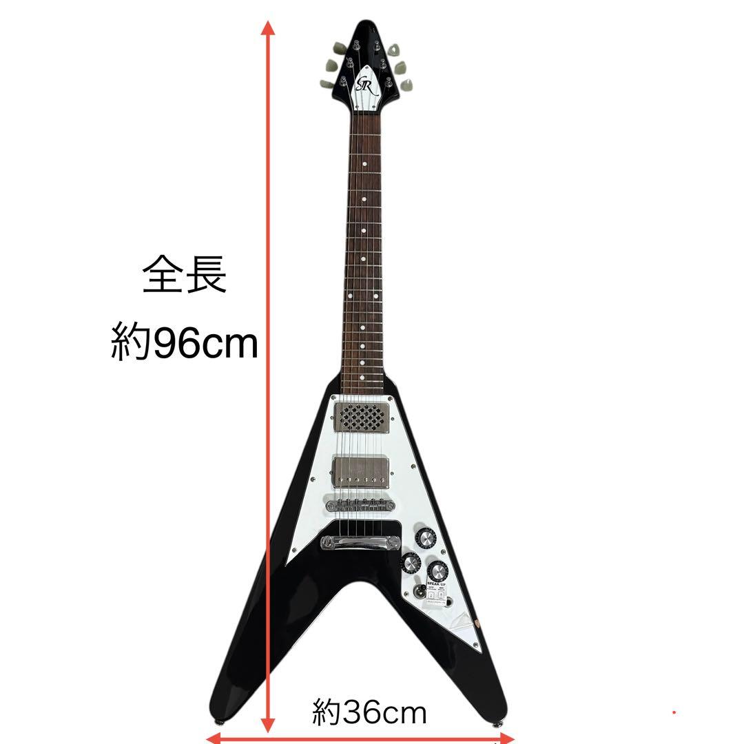 グラスルーツ GR-FV-32 スピーカー内蔵 エレキギターフライングV 希少品