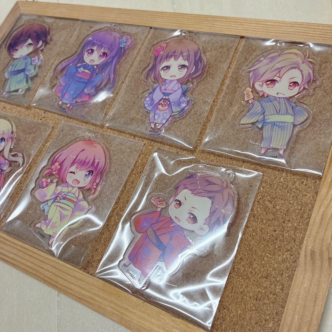 【夏祭り】Honey Works ハニワ アクリルキーホルダー アクキー 浴衣
