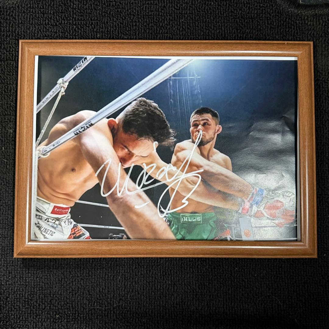 RIZIN シェイドゥラエフ 直筆サイン④ 朝倉未来 師走の超強者祭り 男祭り