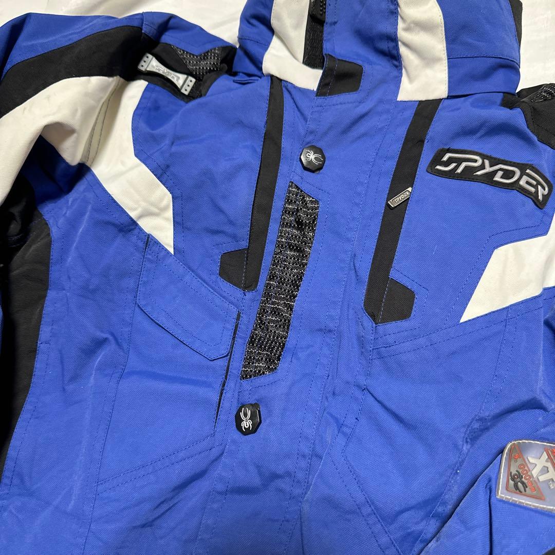 スパイダー　スキージャケット S キッズサイズ　ブルー　スノーボード