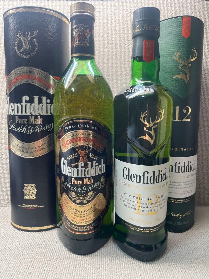 グレンフィデック　旧ボトル　12年　未開封　2本セット　スコッチウイスキー　古酒