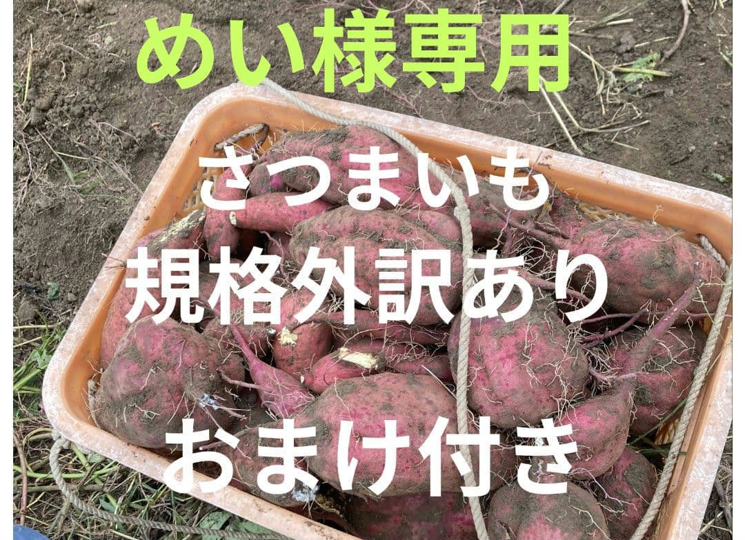 めいさつまいも規格外訳ありおまけ付き箱込み２０キロです