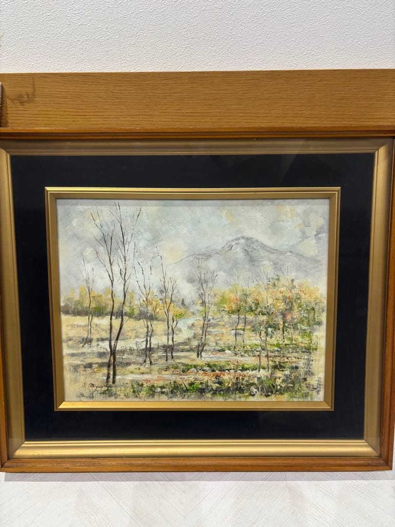 作者不明な為‼️油彩画 風景画 金色フレーム