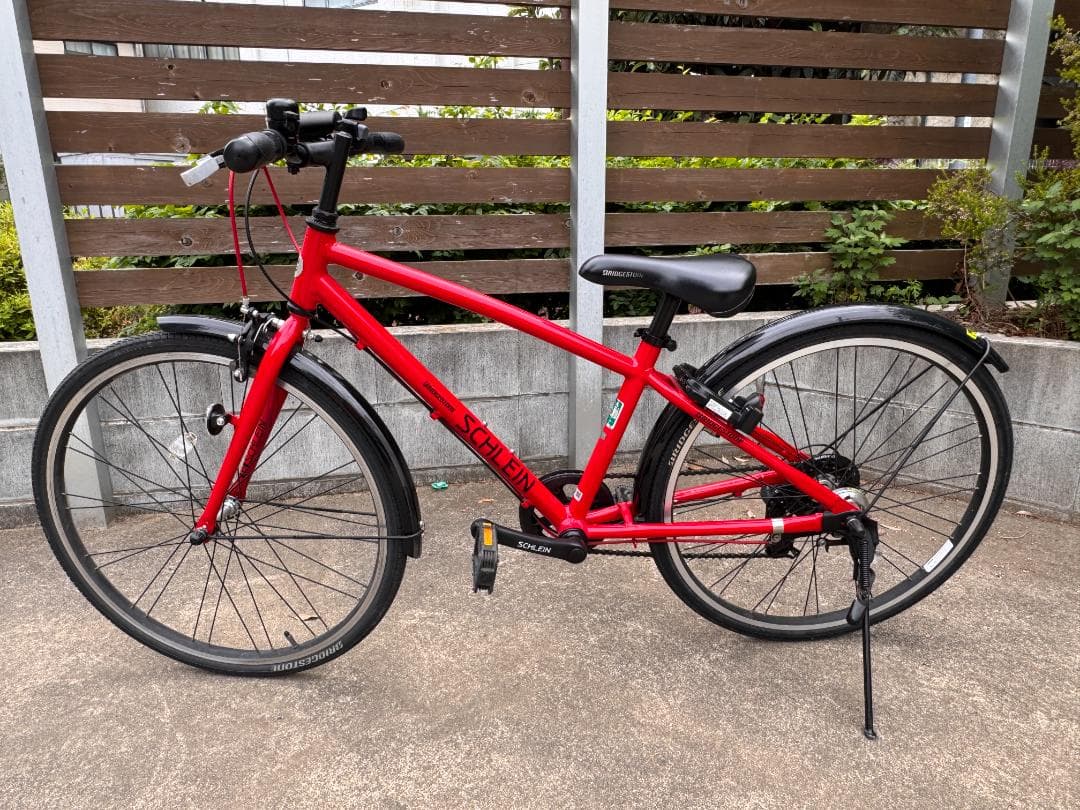 ブリヂストン シュライン 24インチ自転車　ピュアレッド　さいたま市より出品