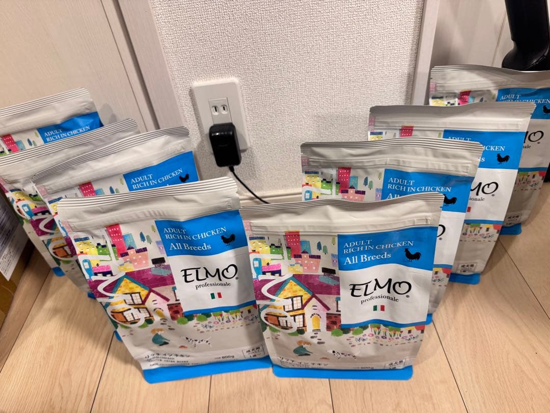 ELMO ドライフード 成犬用 鶏肉 800g×8袋