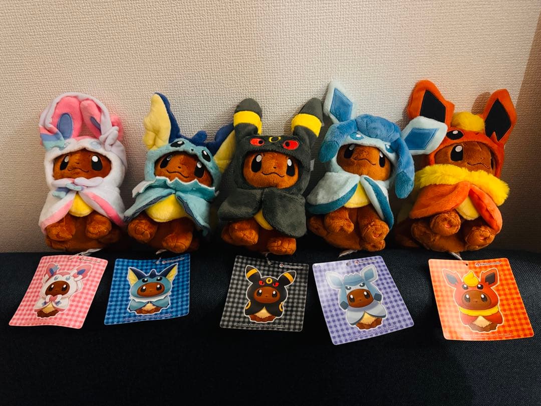 ポケモン イーブイ マスコット ポンチョシリーズ ５体セット ポケモンセンター