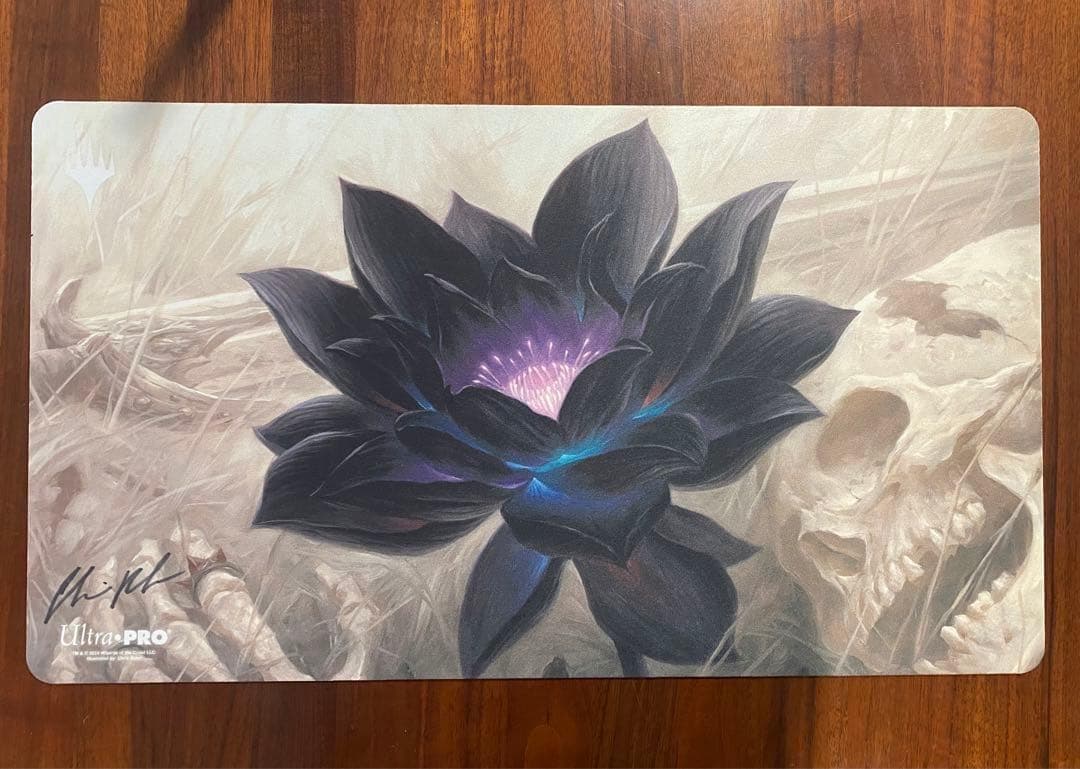 black lotus プレイマット　ブラックロータス アーティストサインド
