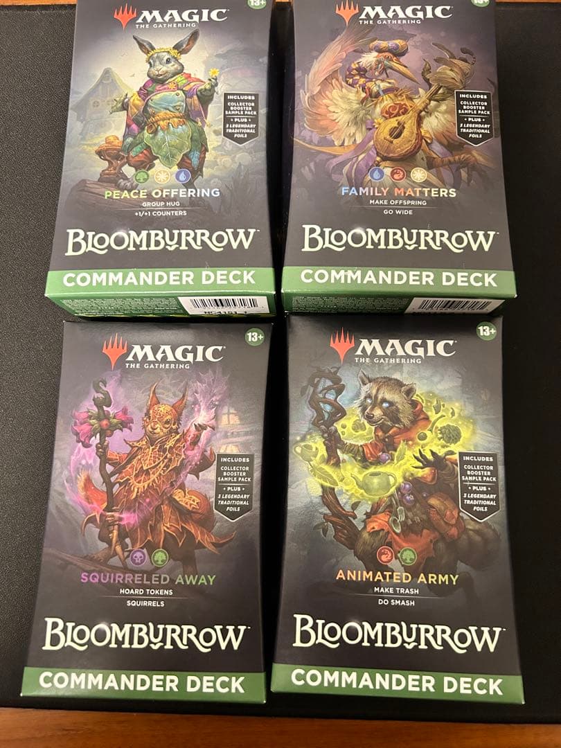 し*た様 MTG ブルームバロウ　統率者　4種セット　英語版　未開封