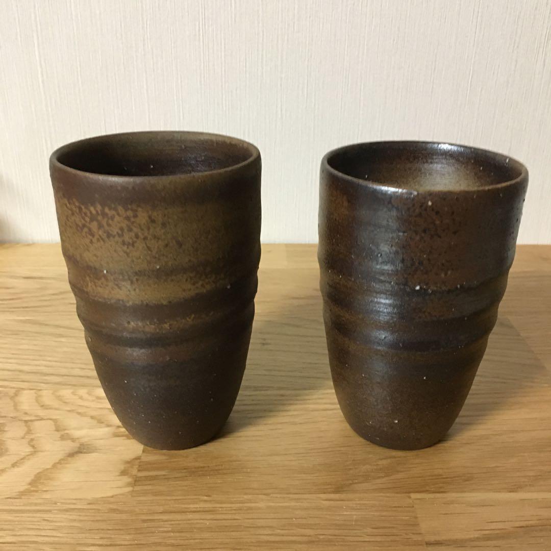 備前焼　ペアカップ　フリーカップ