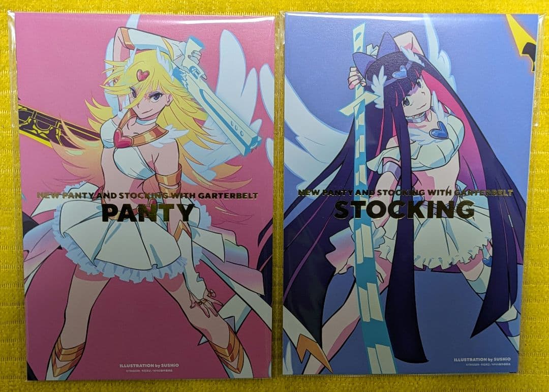 【未開封・6枚コンプ】パンティ＆ストッキング 箔押し ポストカード 入場特典