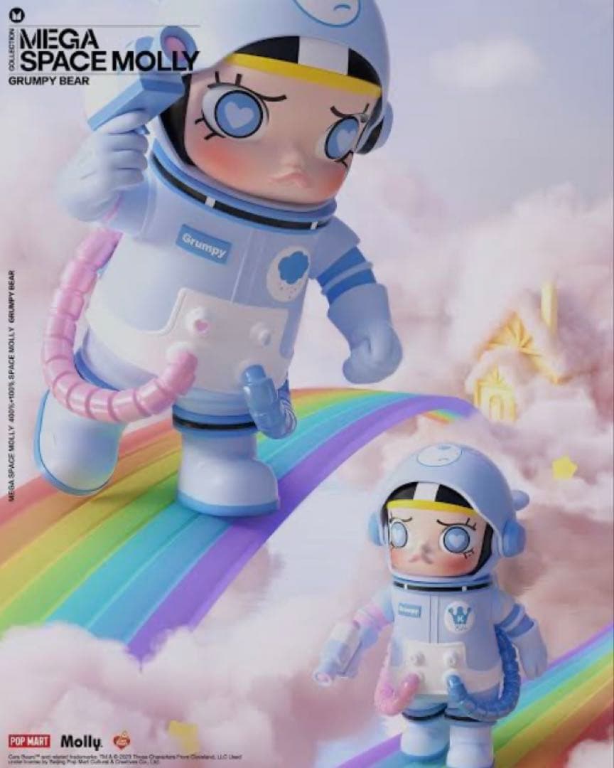 その他 POPMART MEGA SPACE MOLLY Grumpy Bear