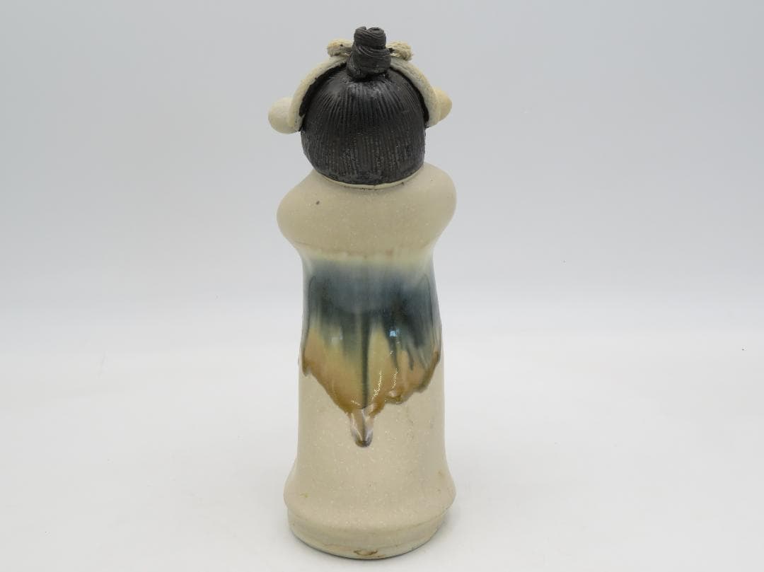 青芳人形 2点セット 陶器人形 森元青芳 砥部焼 オブジェ 置物 インテリア