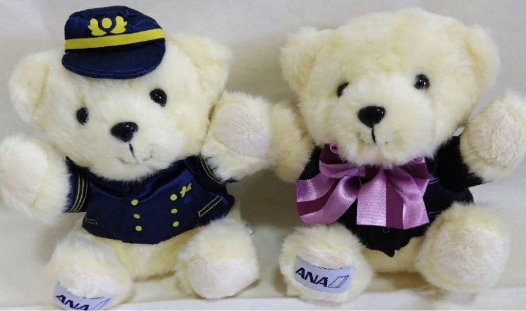 ANA フライトベア　旧制服バージョン　パイロット　CAぬいぐるみ