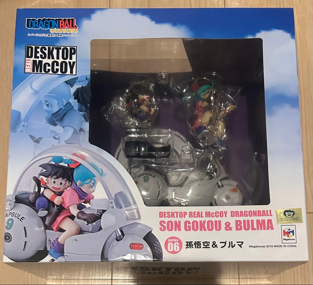 【新品未開封】デスクトップリアルマッコイ 06 孫悟空&ブルマ　フィギュア
