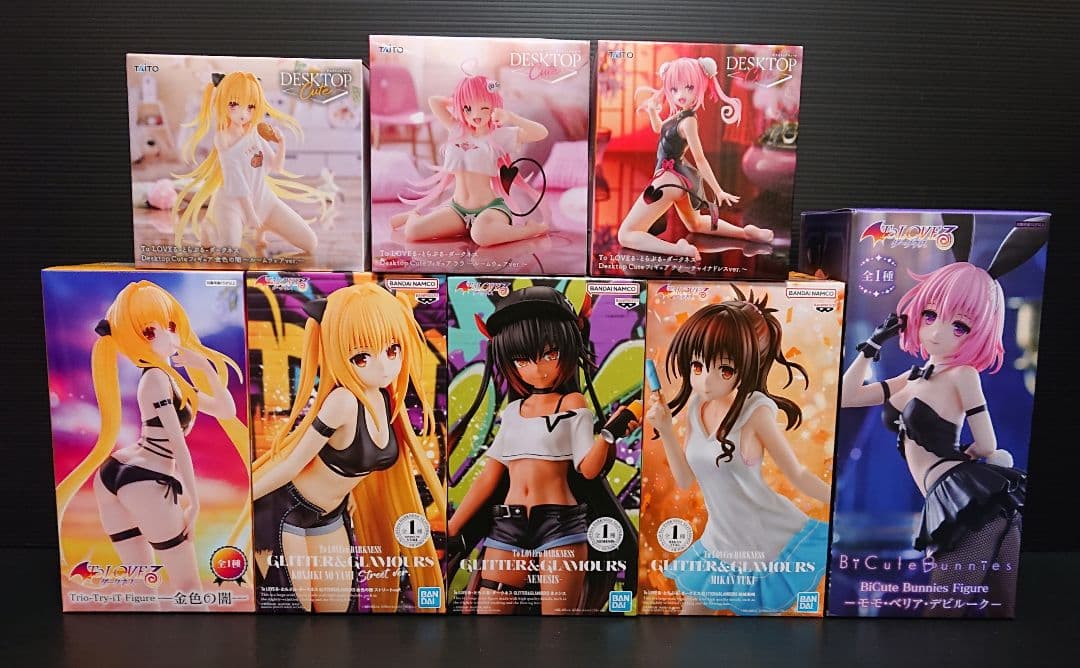 ToLOVEる ダークネス 美少女 ヤミ モモ ララ 他 フィギュア ８体セット