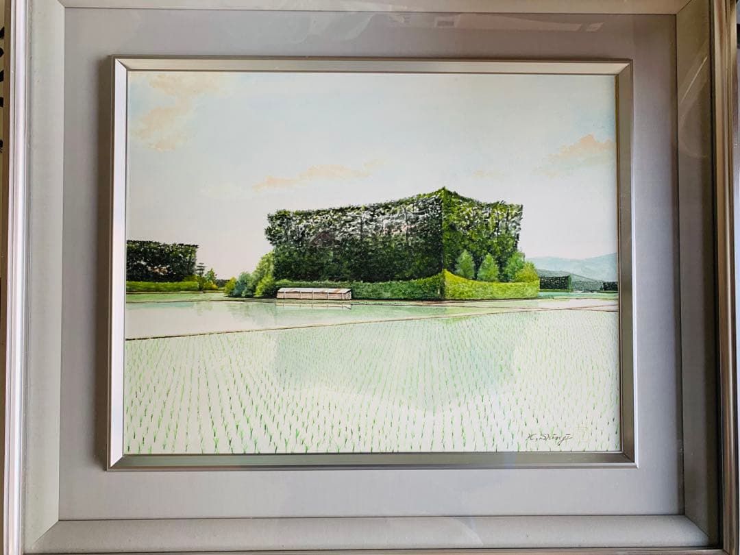 絵画　築地松