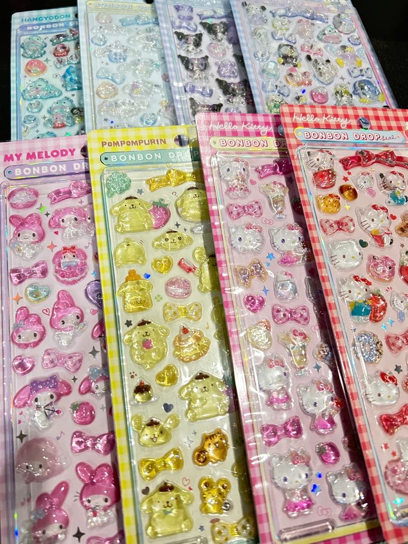 【正規品】サンリオ♡ボンボンドロップシール♡コンプリートセット♡全8種♡