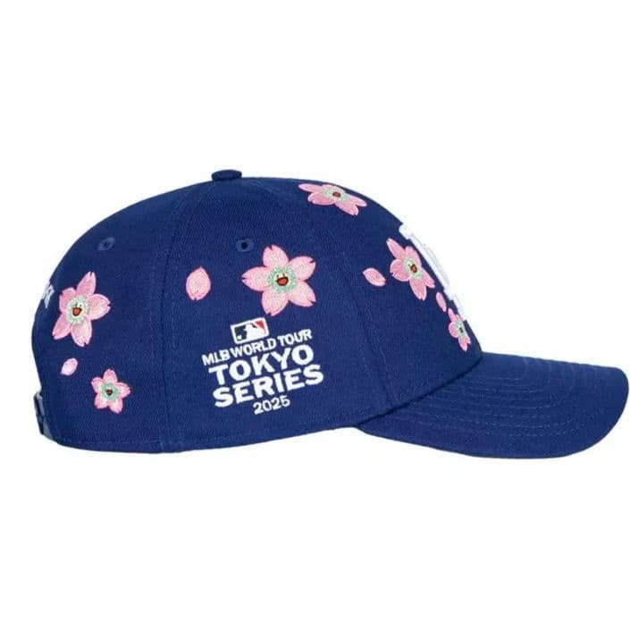 新品　村上隆 MLB　NEWERA 9FORTY ドジャース キャップ　ネイビー