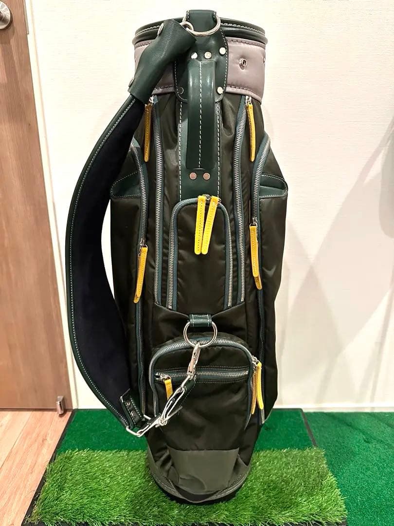 考英舎　キャディバッグ　ハンドメイド　高密度ツイルナイロン