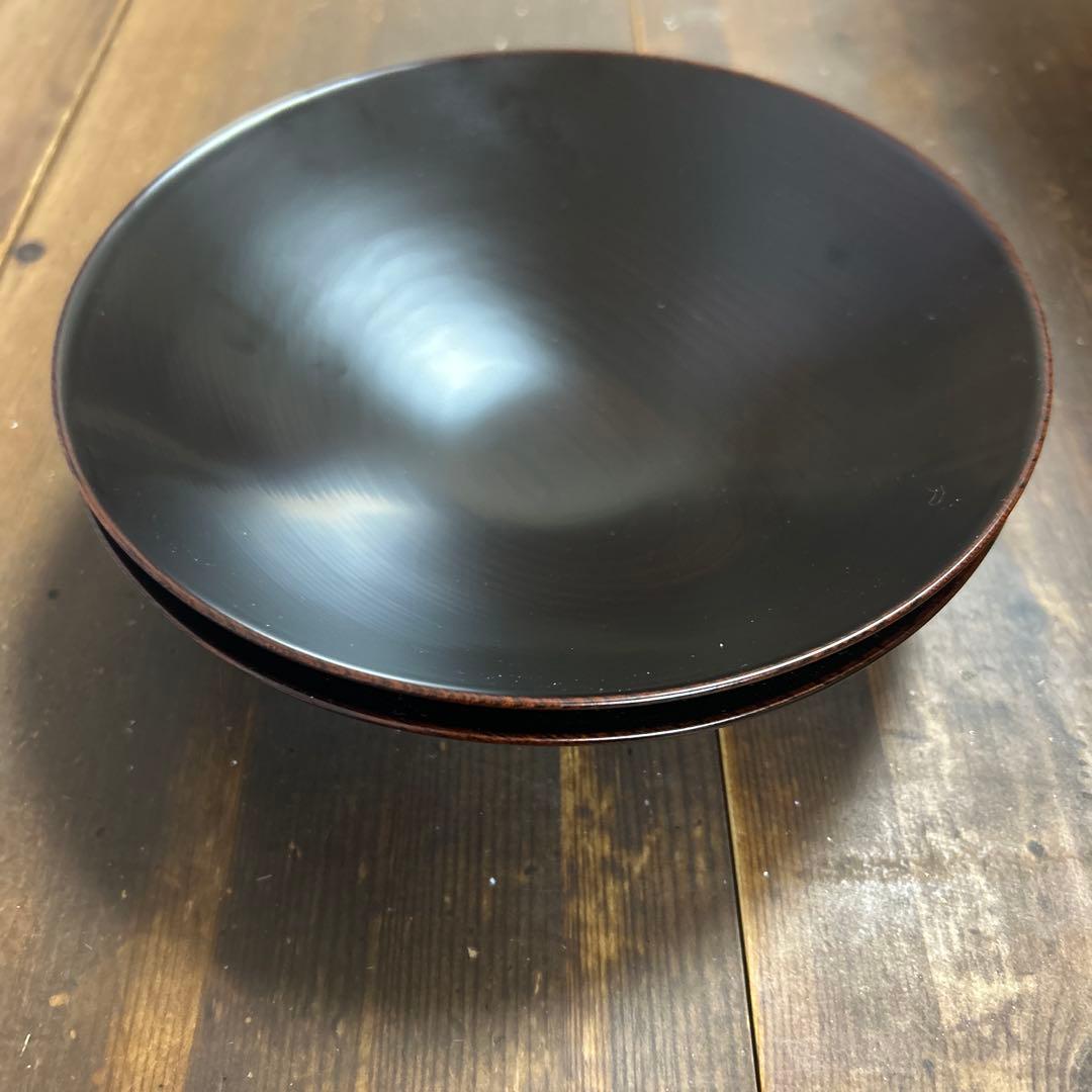 山中漆器　木製　天然木　深皿　越前漆器　丼
