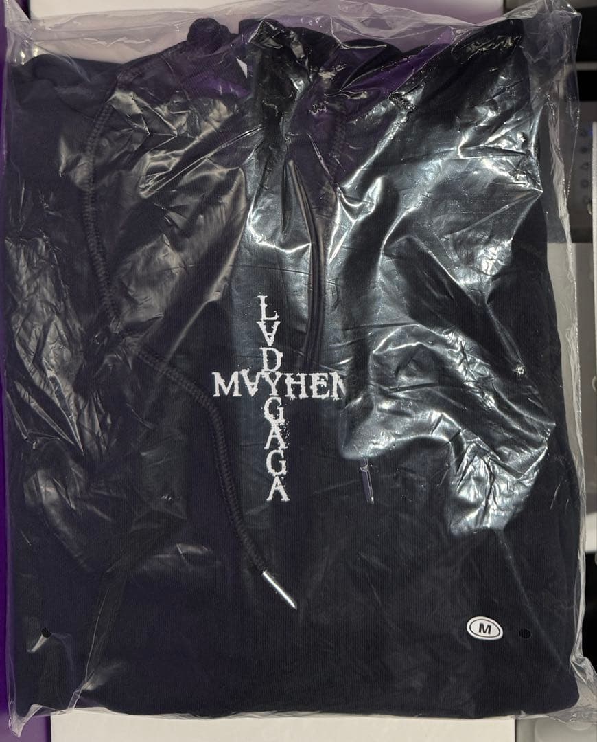 新品 LADY GAGA MAYHEM ポップアップ限定 フーディー 黒 M