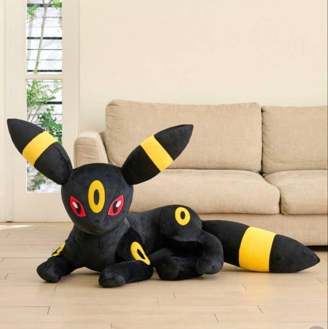 【新品未開封】等身大 ブラッキー 寝そべり ぬいぐるみ ポケモンセンター受注品