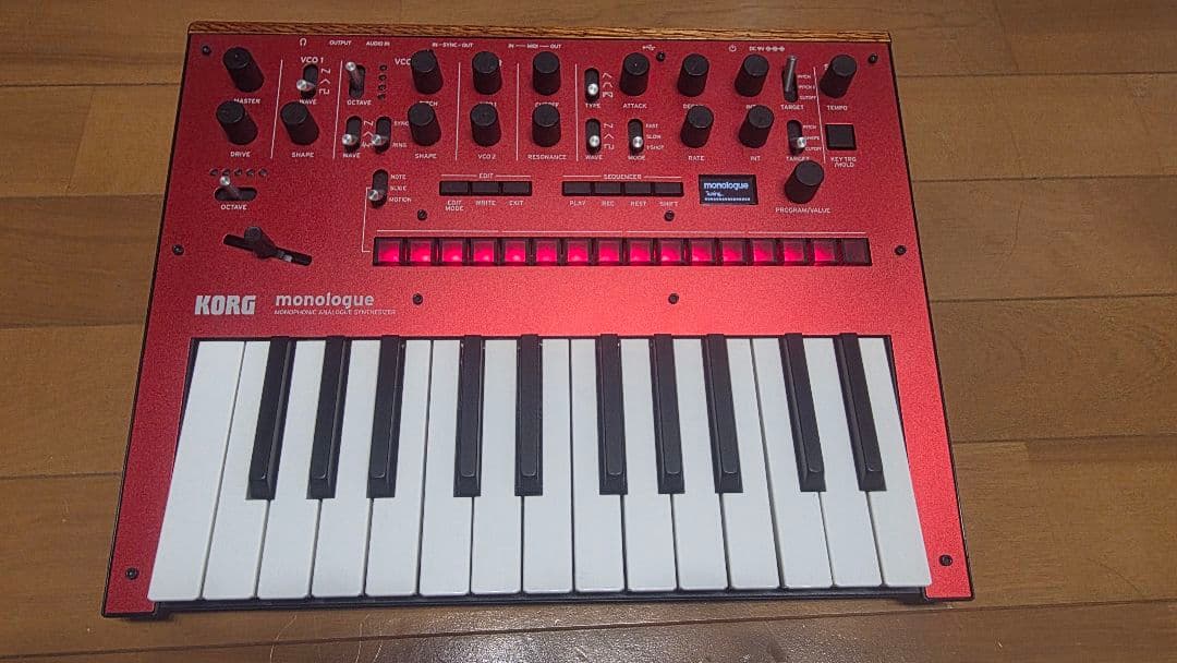 KORG monologue アナログシンセサイザー 25鍵 レッド