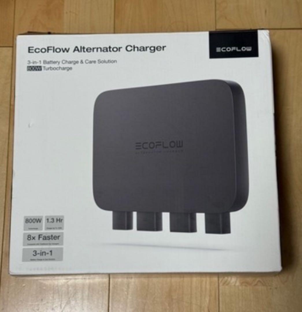 ecoflow オルタネーターチャージャー　発電　ポータブル電源に給電