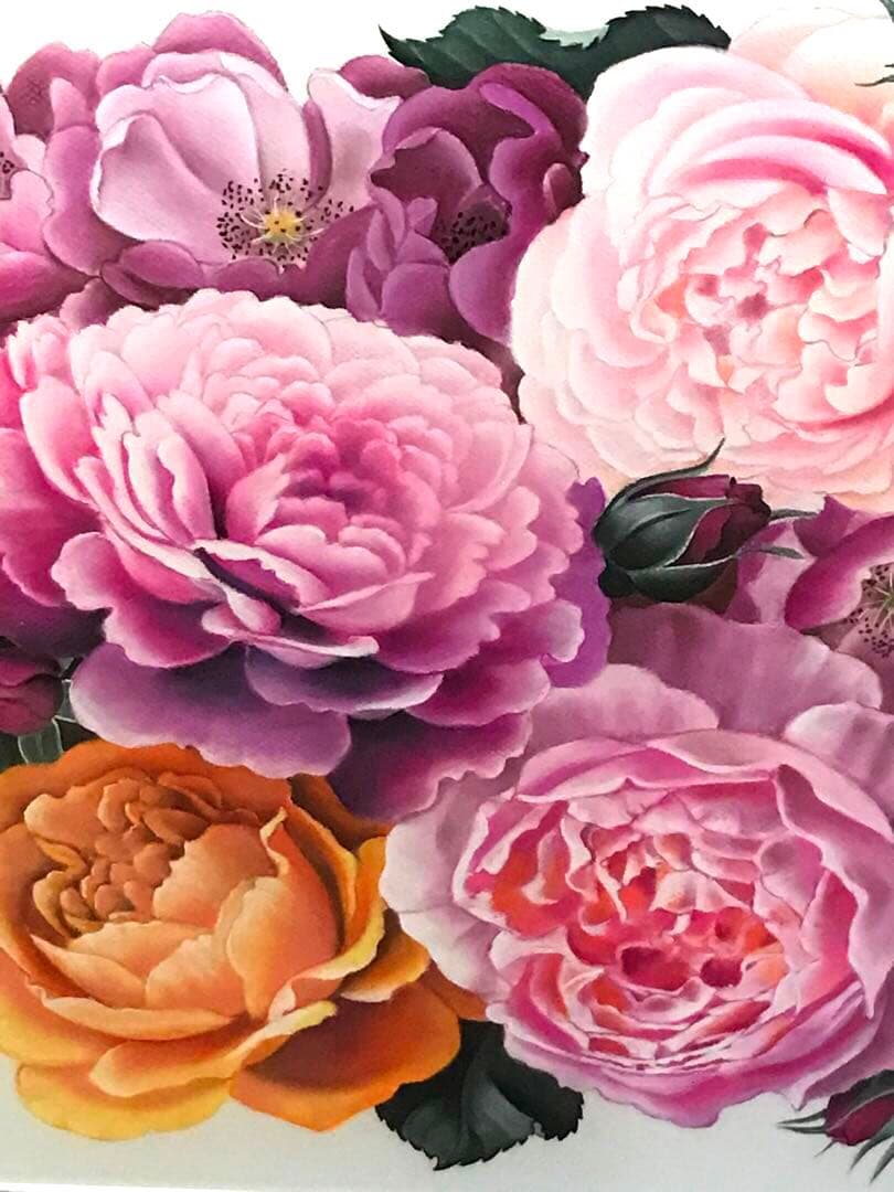 内藤紀子オウス　NORIKO NAITO OWUSU 「薔薇物語」 パステル画