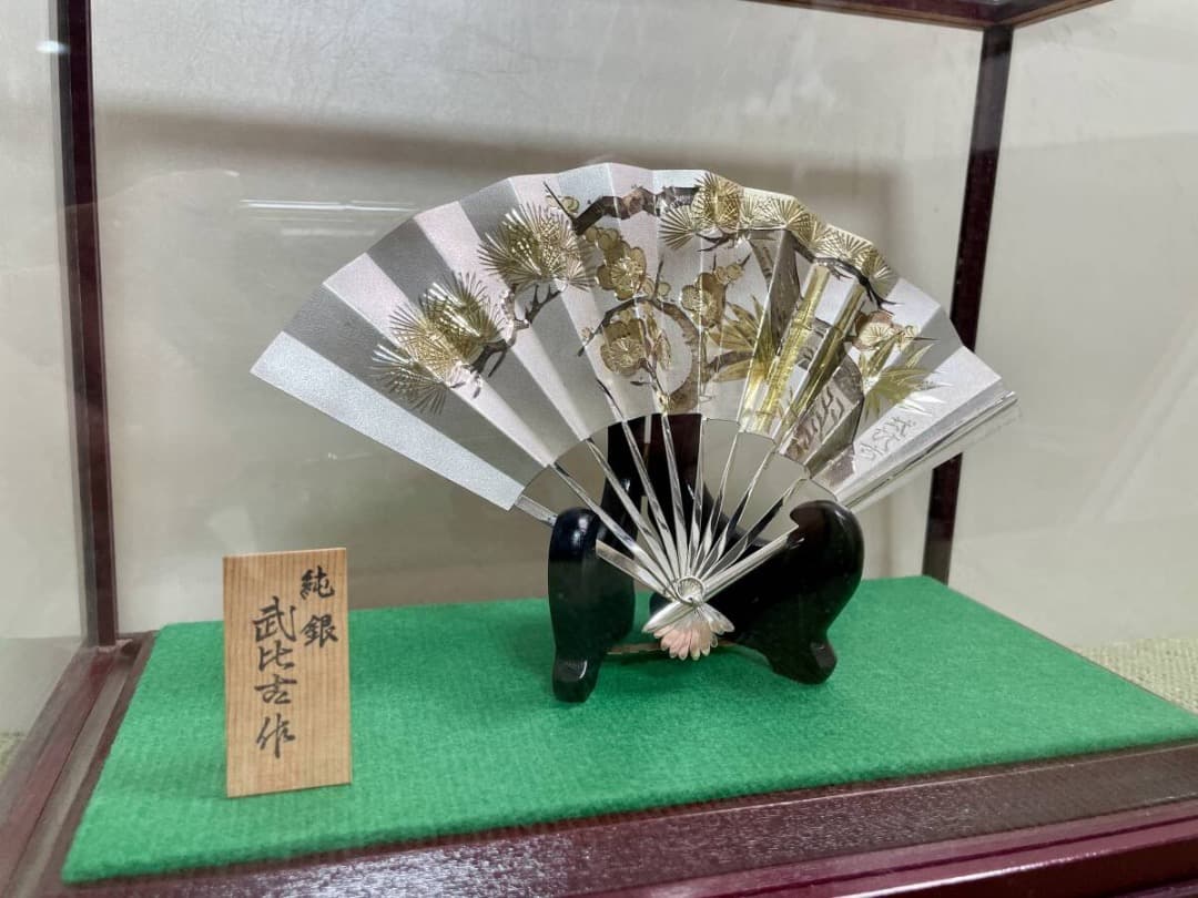 美品 TAKEHIKO 武比古　純銀 扇 6号　松竹梅　販売価格22万円(税込)