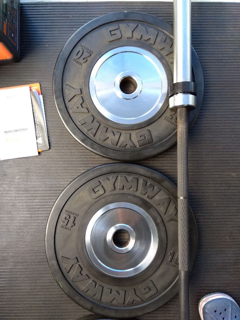 GYMWAY 製　薄型バンパープレート　20kg×２枚