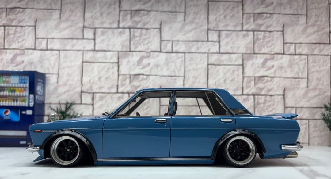 1/18ミニカー IG 510ブル　ワタナベ深リムオーバーフェンダーカスタム