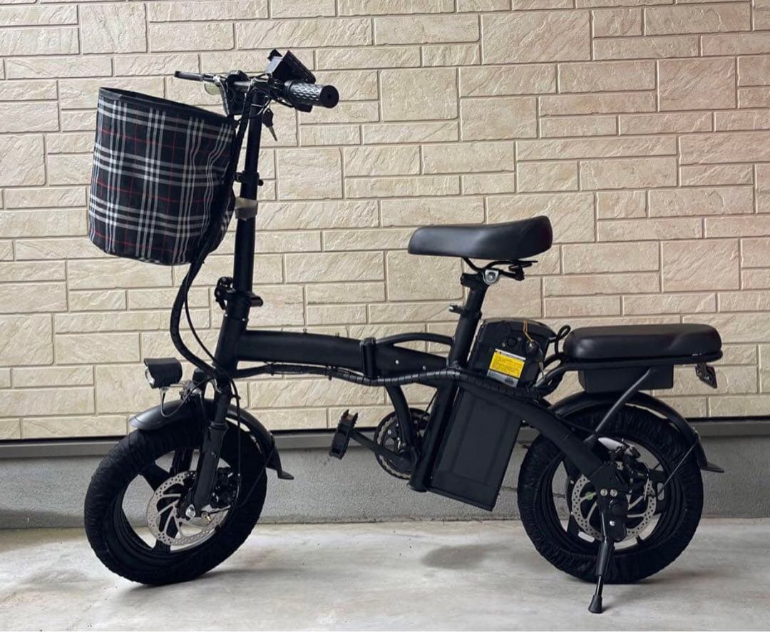 電動アシスト電動自転車　48V/8ah アクセル付　カゴ付
