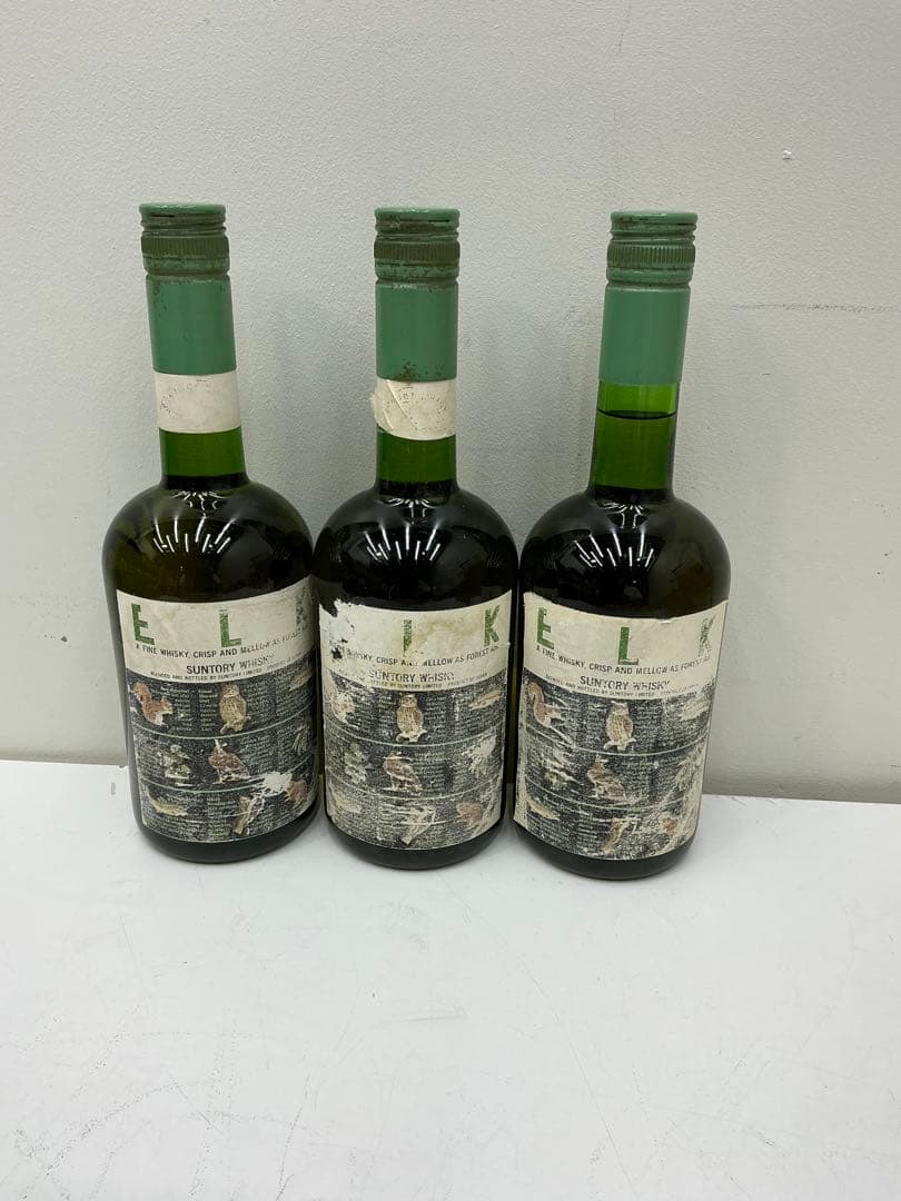 再値下げ！古酒！未開栓！Suntory ELK ウイスキー 3本セット