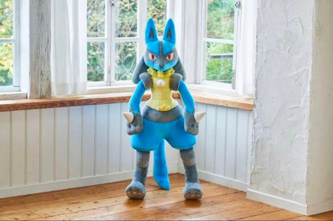 【新品未開封】即購入可　ポケモン等身大ルカリオぬいぐるみ　ポケセンオンライン限定