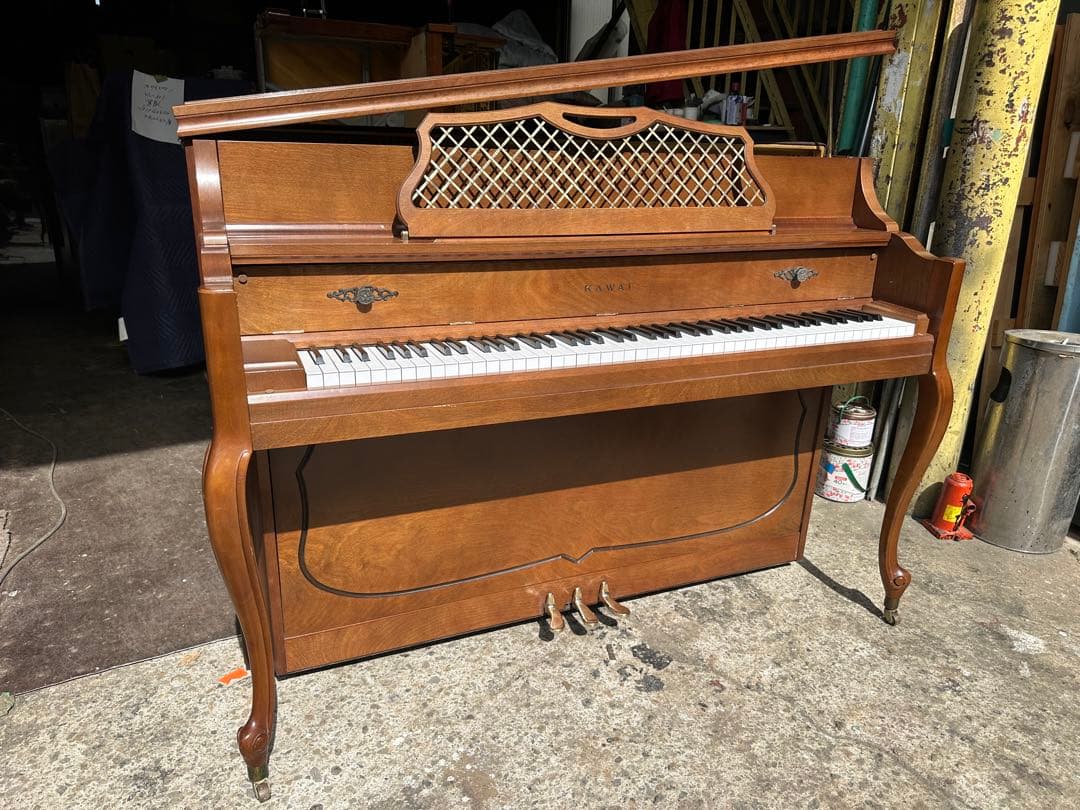 【一台限りの大特価】KAWAI KL-603 アップライトピアノ　木目