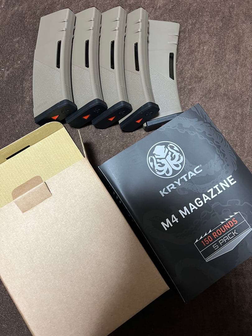 大特価価格！KRYTAC M4 ポリマーマガジン 150連 5本セット