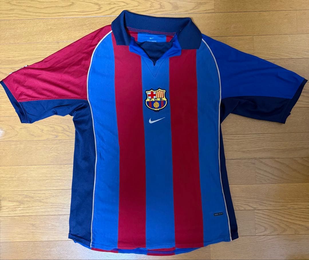 【ヴィンテージ】FCバルセロナ 00-01ホーム Nike正規品 Mサイズ
