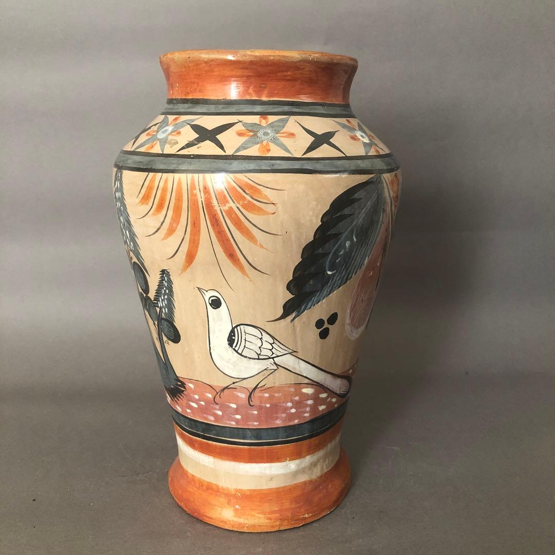 メキシコ　トナラ焼の壺