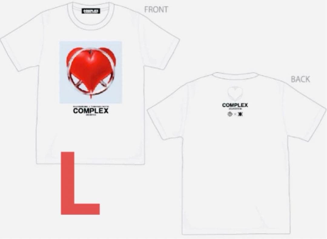 COMPLEX 日本一心 ピースハートTシャツ L