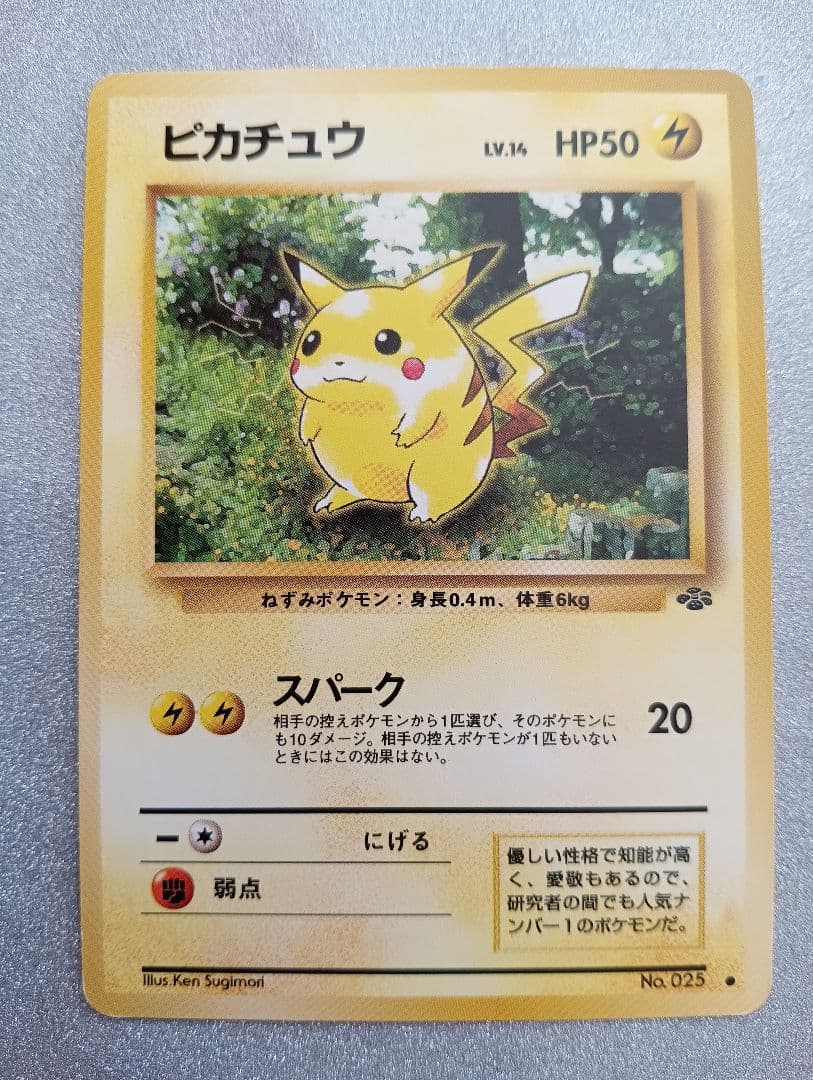 ピカチュウ トレーディングカード レベル14 旧裏