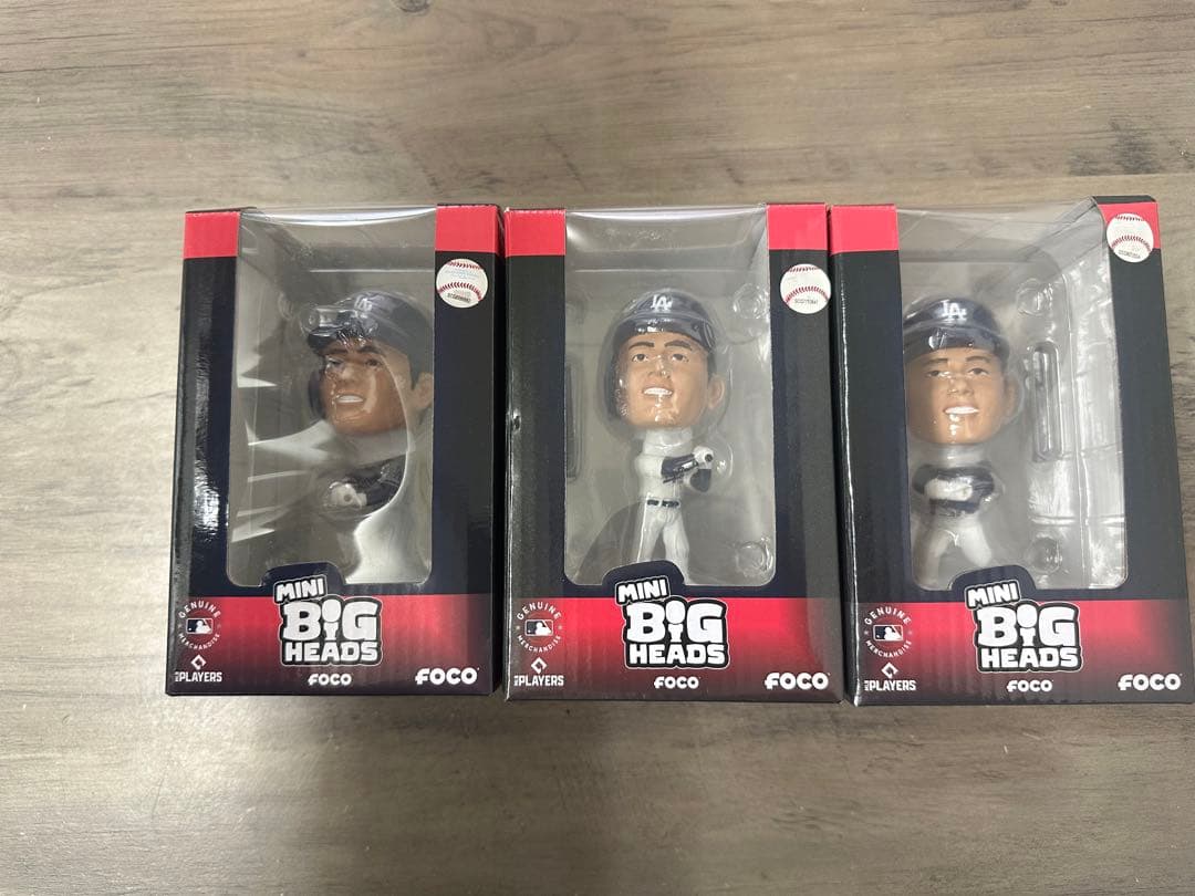 FOCO MINI BIG HEADS 大谷翔平フィギュア 3体セット