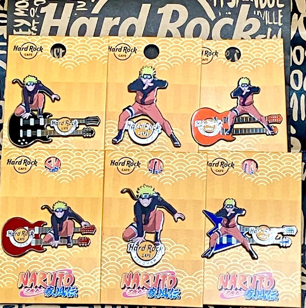 特価❤️ハードロックカフェ◆5店舗・6点◆NARUTO ナルト 【限定】ピンバッジ