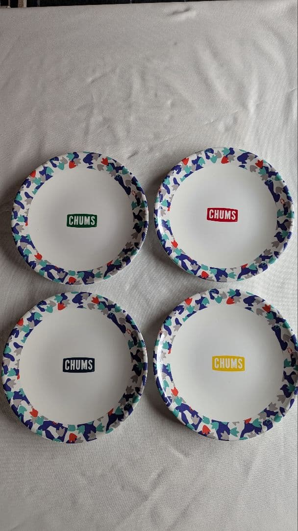 チャムス CHUMS 　迷彩柄のボウルセット(x4) マグカップセット